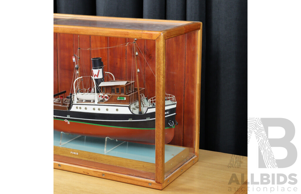 Cased Model Tug Boat 