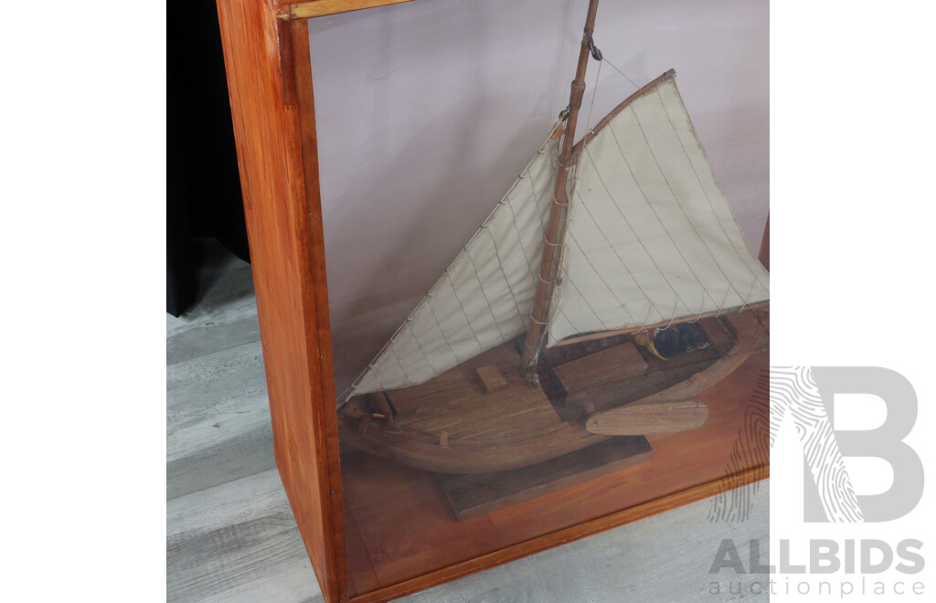 Bespoke Model Sailing Ship in Timber Display Case