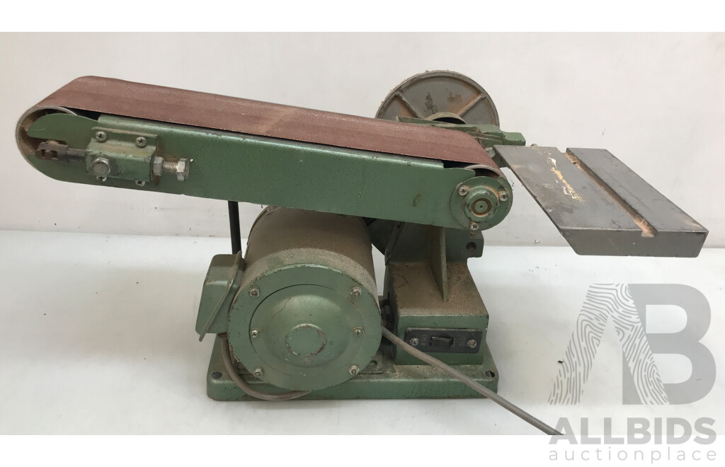 Vintage 240V Chevron Belt Linisher