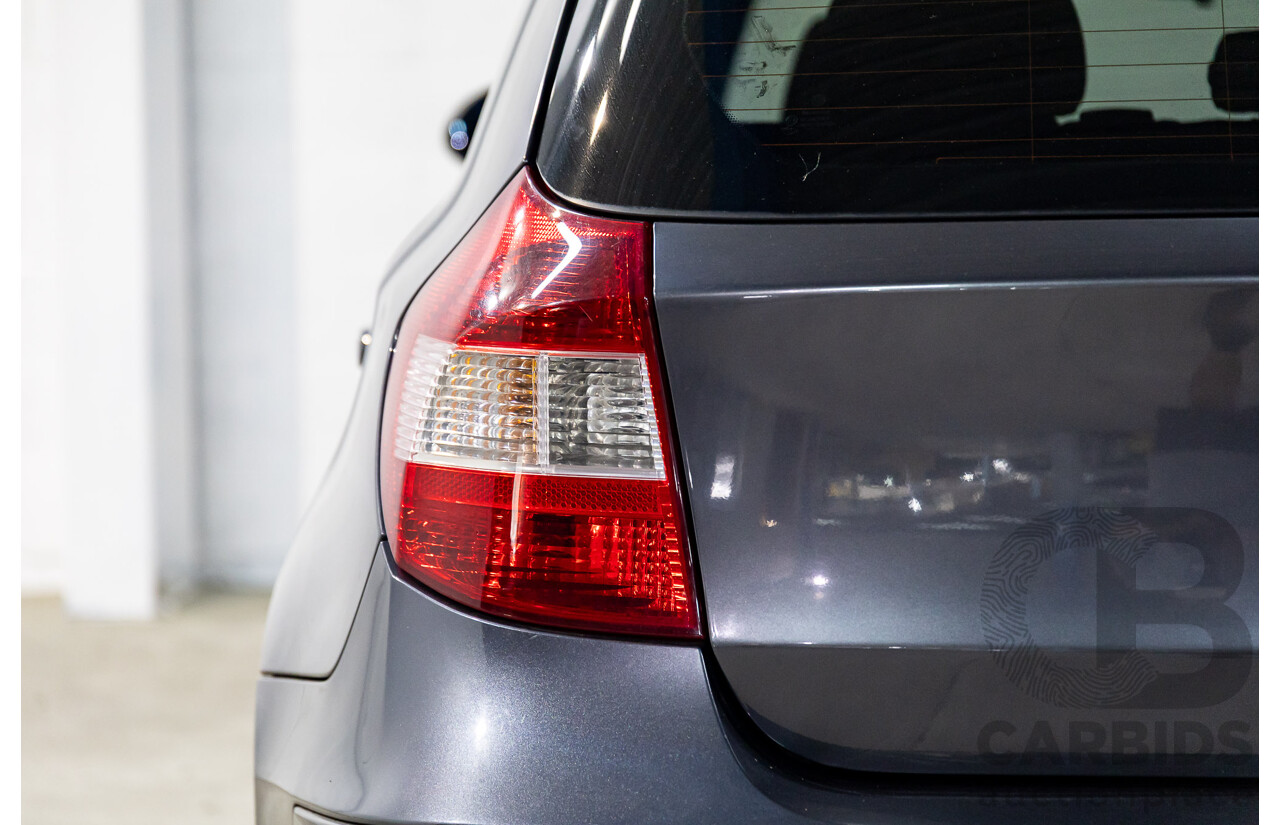 1/2007 BMW 118i E87 5d Hatchback Sparkling Graphite Metallic 2.0L