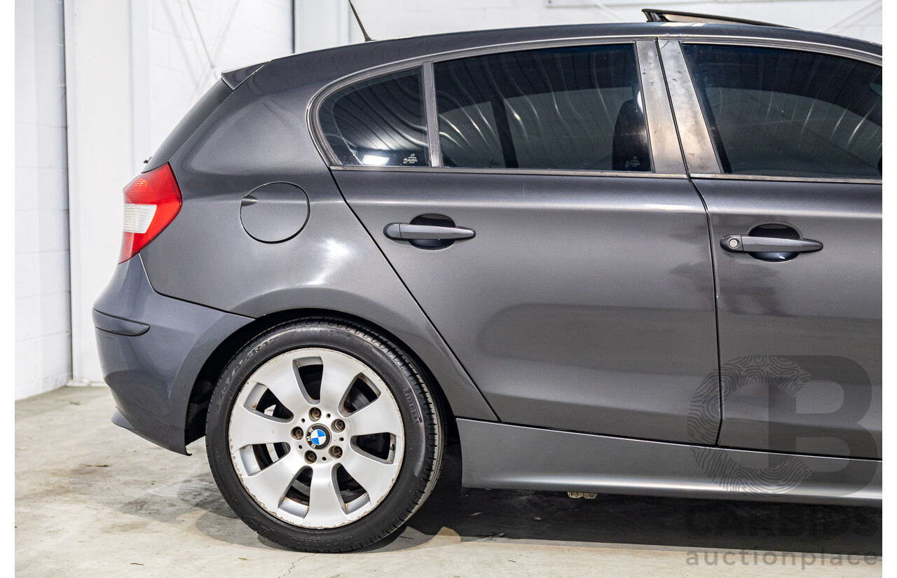 1/2007 BMW 118i E87 5d Hatchback Sparkling Graphite Metallic 2.0L