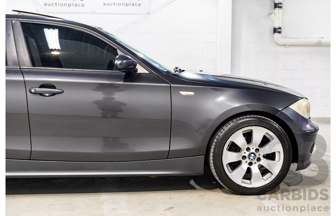 1/2007 BMW 118i E87 5d Hatchback Sparkling Graphite Metallic 2.0L