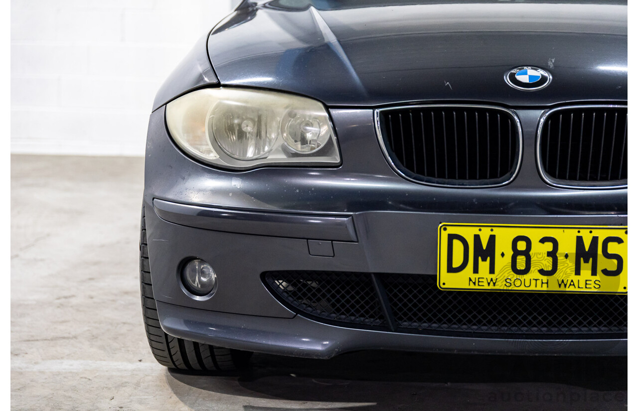 1/2007 BMW 118i E87 5d Hatchback Sparkling Graphite Metallic 2.0L