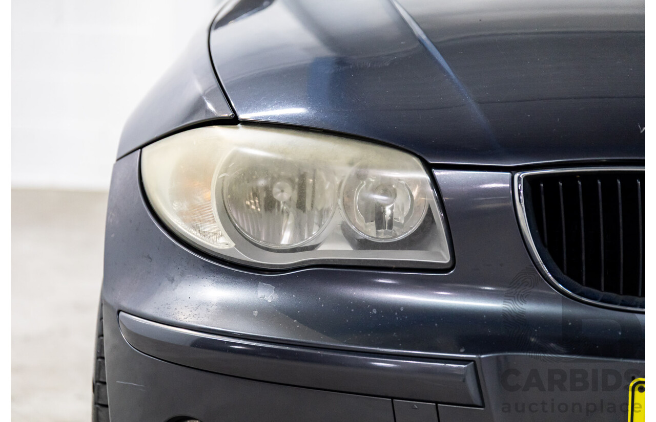 1/2007 BMW 118i E87 5d Hatchback Sparkling Graphite Metallic 2.0L