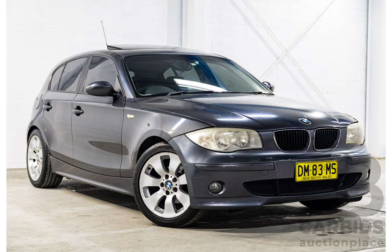 1/2007 BMW 118i E87 5d Hatchback Sparkling Graphite Metallic 2.0L