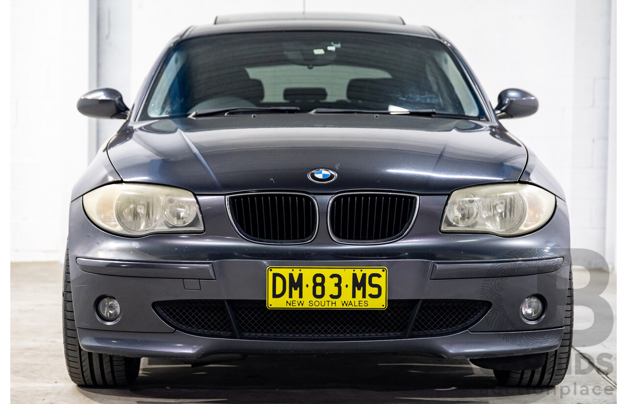 1/2007 BMW 118i E87 5d Hatchback Sparkling Graphite Metallic 2.0L