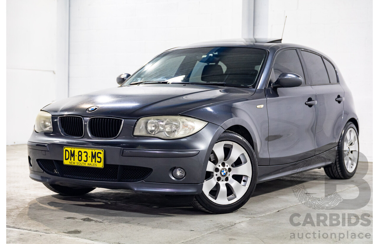1/2007 BMW 118i E87 5d Hatchback Sparkling Graphite Metallic 2.0L