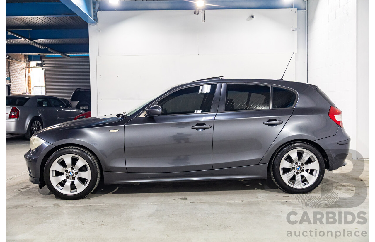 1/2007 BMW 118i E87 5d Hatchback Sparkling Graphite Metallic 2.0L
