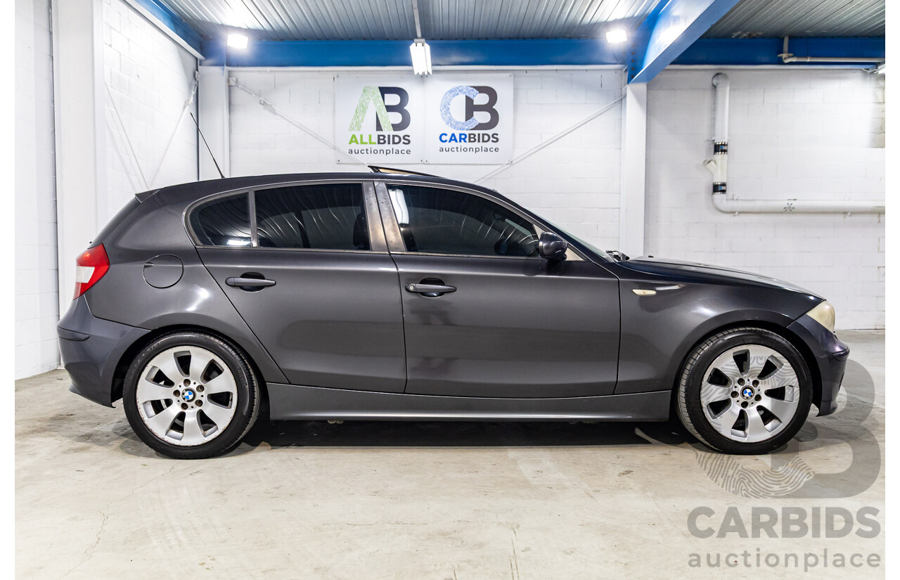 1/2007 BMW 118i E87 5d Hatchback Sparkling Graphite Metallic 2.0L