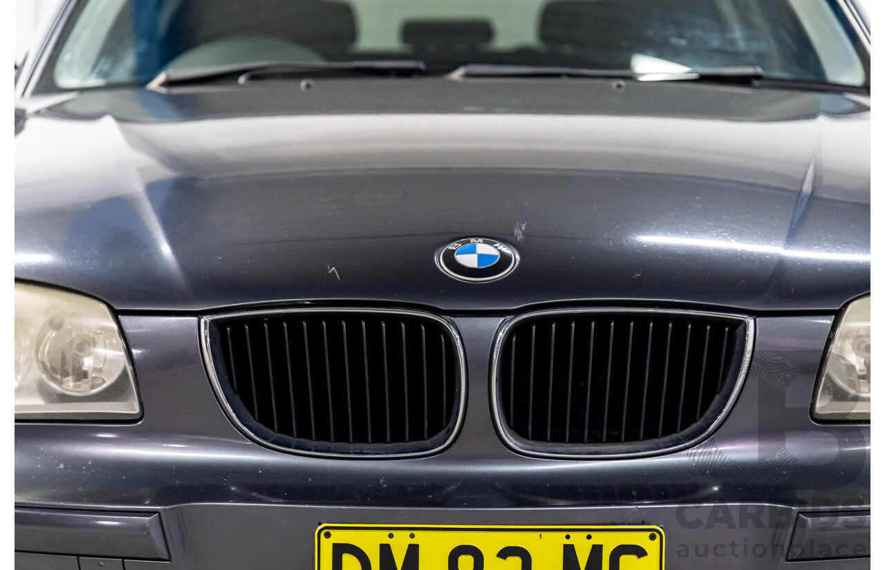 1/2007 BMW 118i E87 5d Hatchback Sparkling Graphite Metallic 2.0L