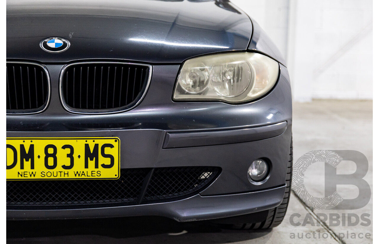 1/2007 BMW 118i E87 5d Hatchback Sparkling Graphite Metallic 2.0L