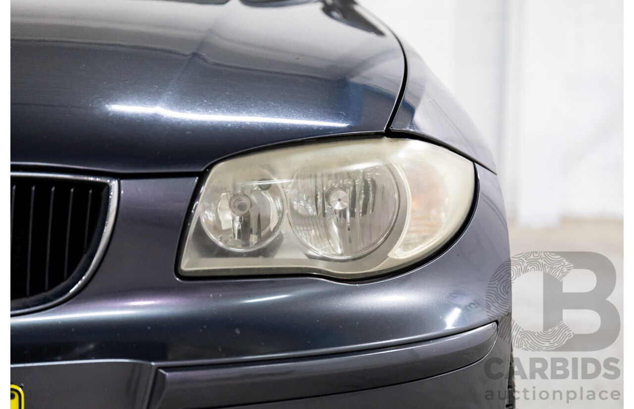 1/2007 BMW 118i E87 5d Hatchback Sparkling Graphite Metallic 2.0L