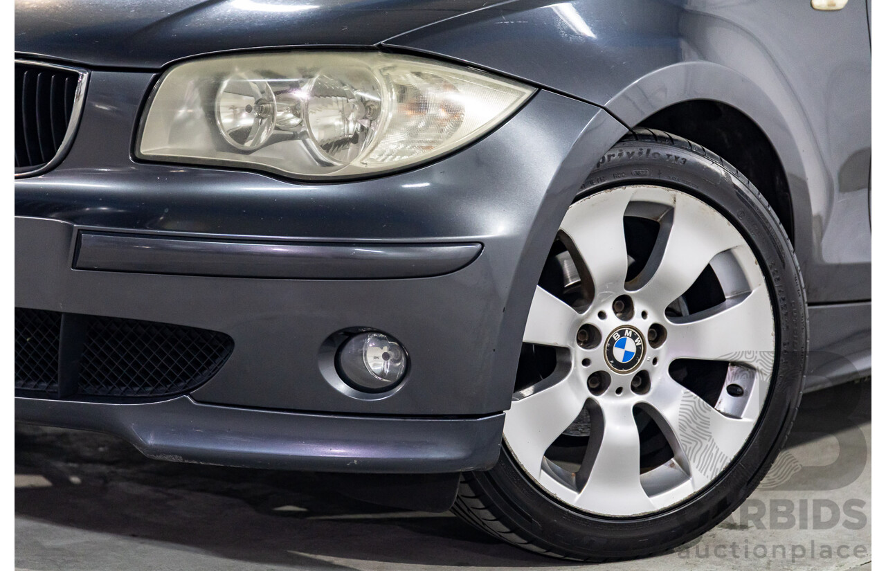 1/2007 BMW 118i E87 5d Hatchback Sparkling Graphite Metallic 2.0L