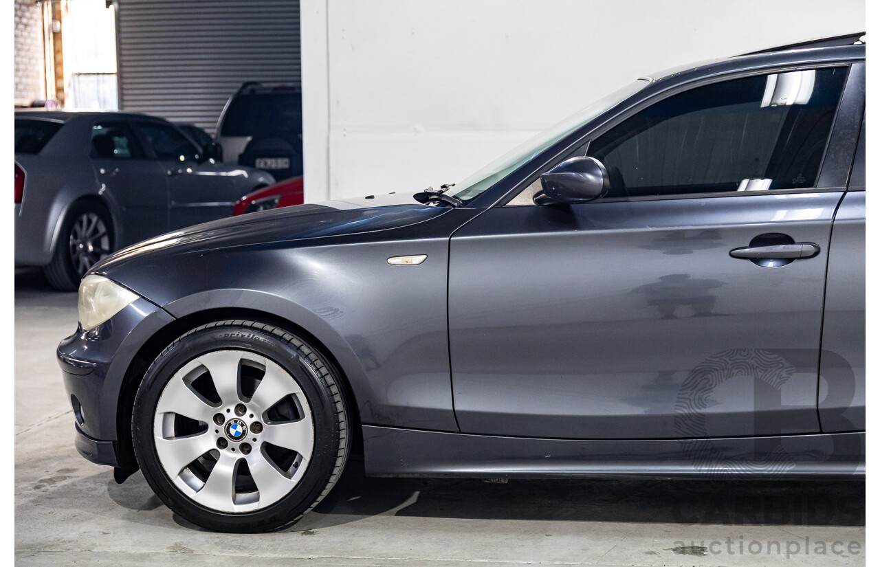 1/2007 BMW 118i E87 5d Hatchback Sparkling Graphite Metallic 2.0L