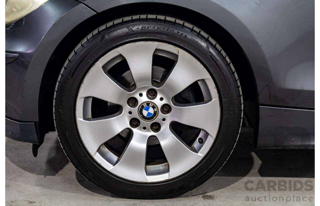 1/2007 BMW 118i E87 5d Hatchback Sparkling Graphite Metallic 2.0L