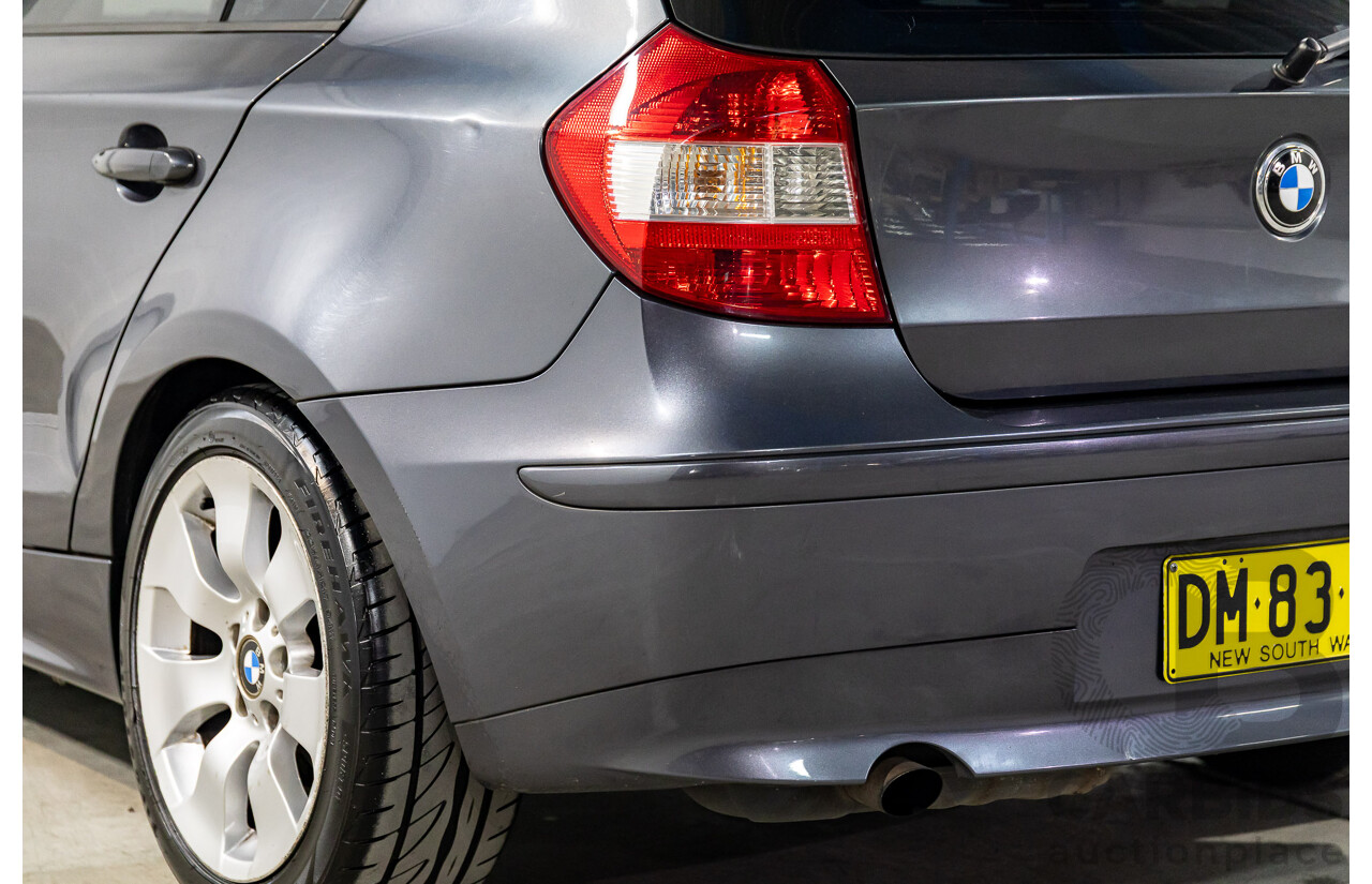 1/2007 BMW 118i E87 5d Hatchback Sparkling Graphite Metallic 2.0L