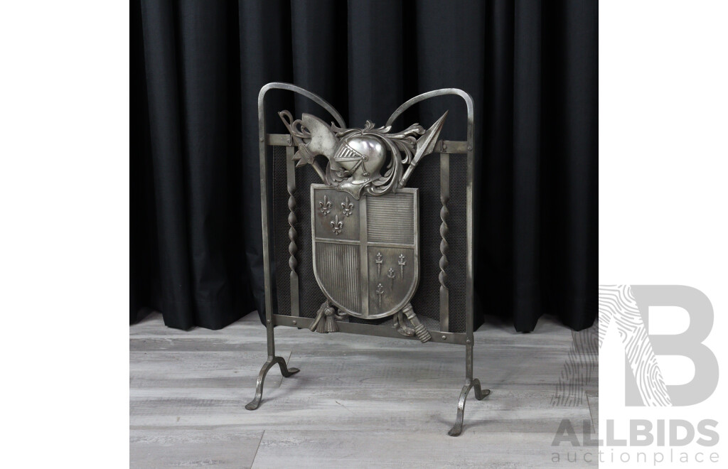 Modern Metal Fire Screen