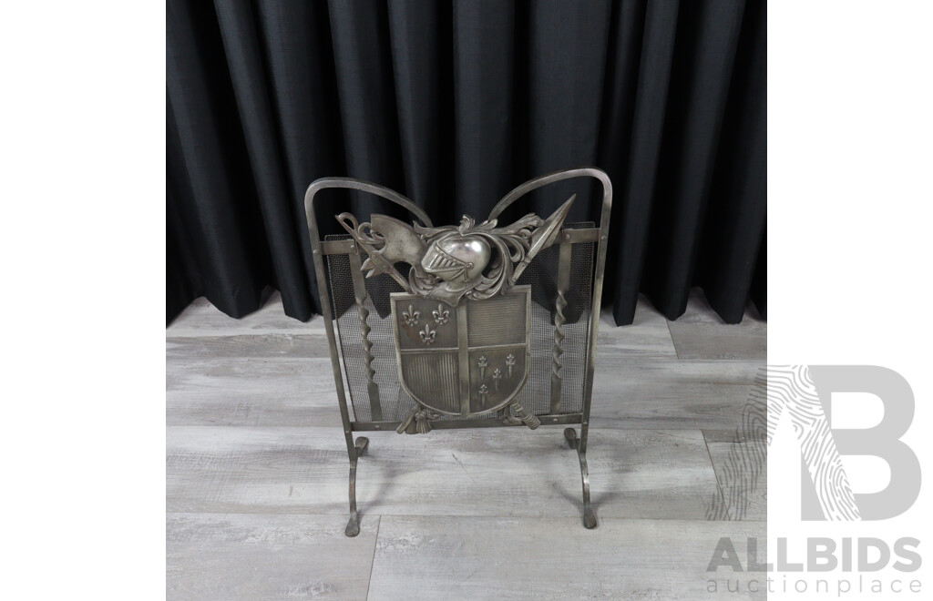 Modern Metal Fire Screen