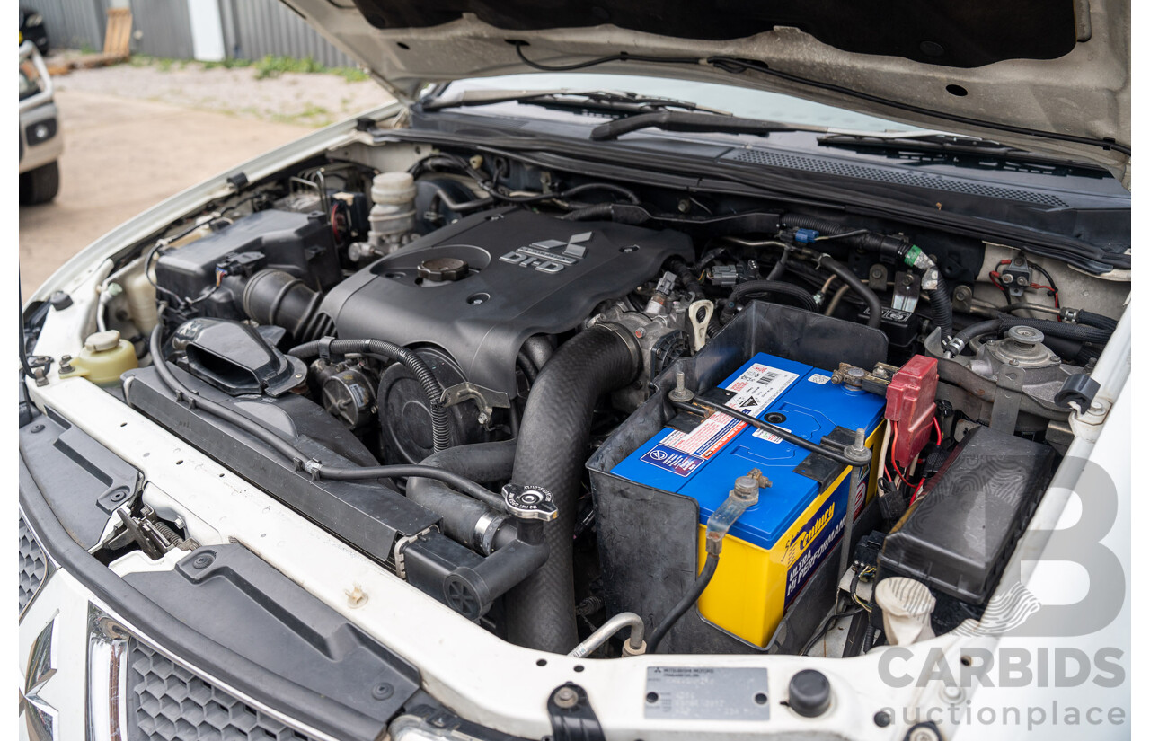 3/2011 Mitsubishi Challenger PB MY11 4d Wagon White Turbo Diesel 2.5L