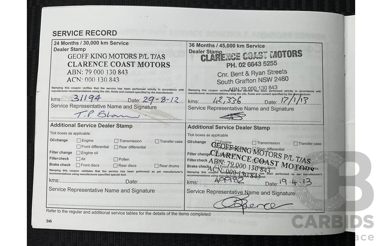 3/2011 Mitsubishi Challenger PB MY11 4d Wagon White Turbo Diesel 2.5L