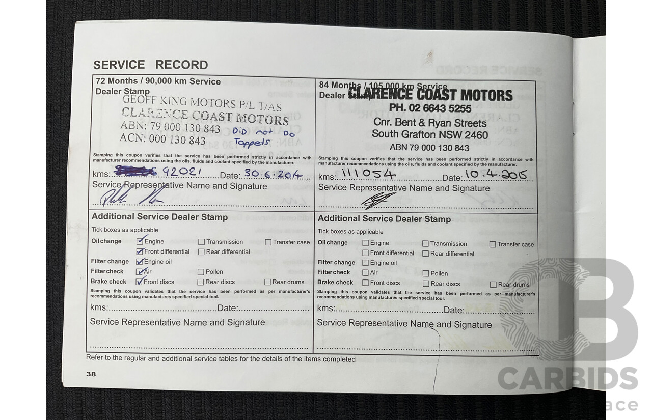 3/2011 Mitsubishi Challenger PB MY11 4d Wagon White Turbo Diesel 2.5L