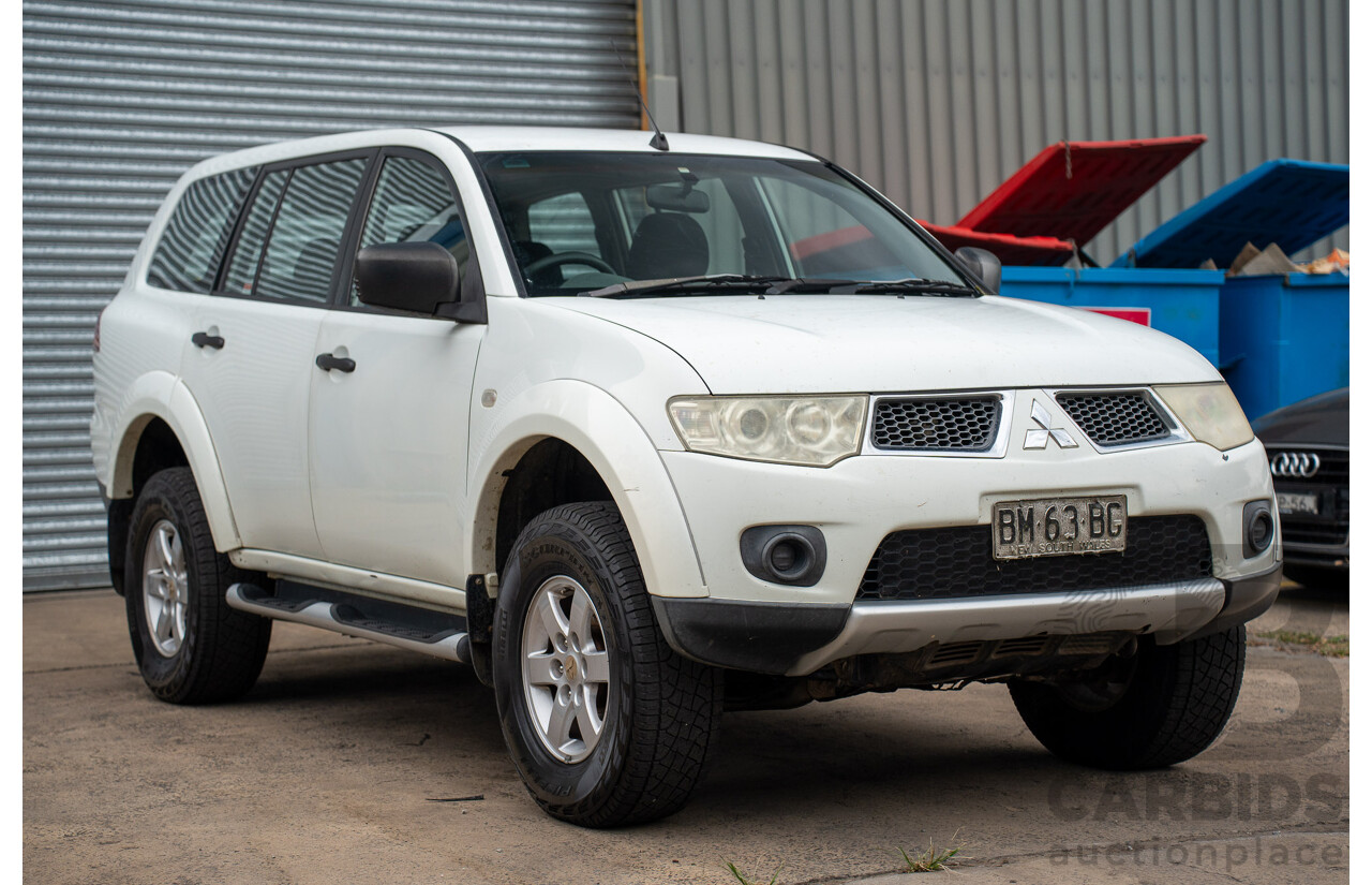 3/2011 Mitsubishi Challenger PB MY11 4d Wagon White Turbo Diesel 2.5L