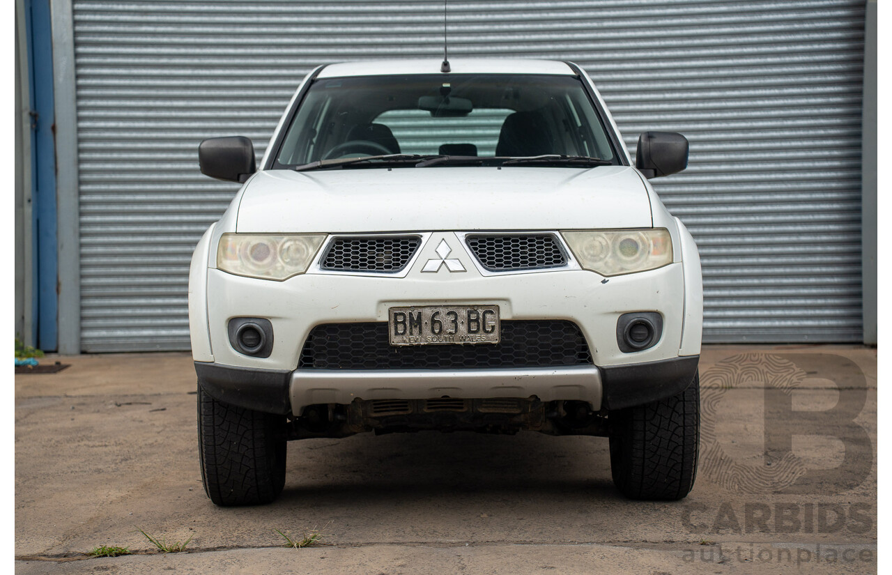 3/2011 Mitsubishi Challenger PB MY11 4d Wagon White Turbo Diesel 2.5L