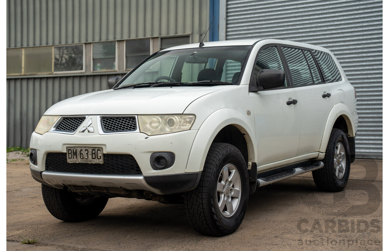 3/2011 Mitsubishi Challenger PB MY11 4d Wagon White Turbo Diesel 2.5L