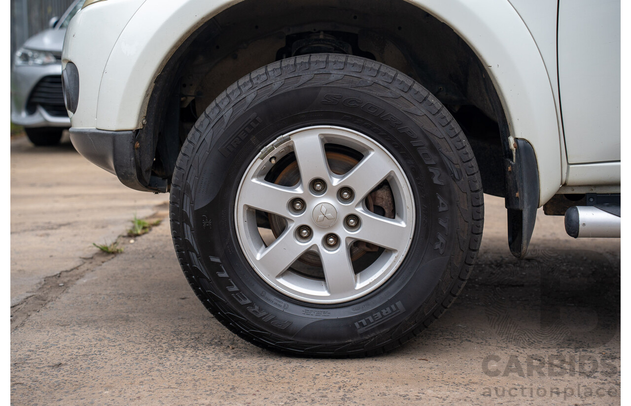 3/2011 Mitsubishi Challenger PB MY11 4d Wagon White Turbo Diesel 2.5L