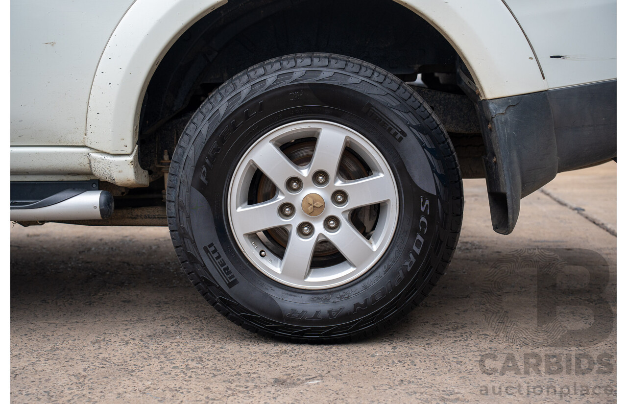 3/2011 Mitsubishi Challenger PB MY11 4d Wagon White Turbo Diesel 2.5L