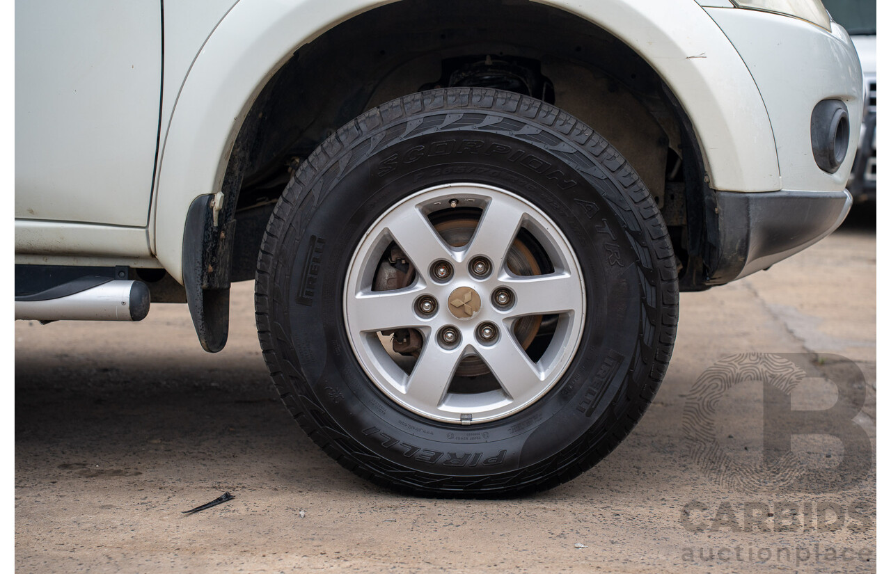 3/2011 Mitsubishi Challenger PB MY11 4d Wagon White Turbo Diesel 2.5L