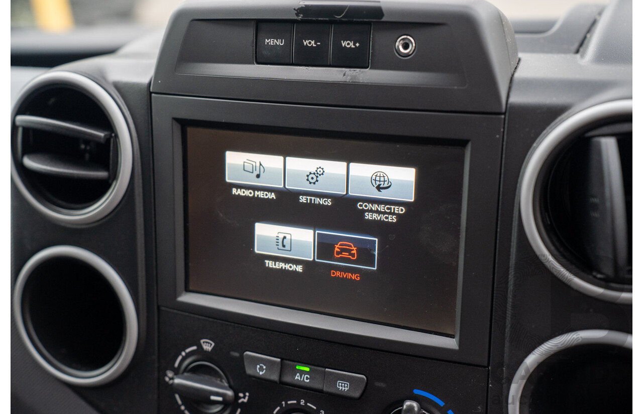 08/2017 Citroen Berlingo L1 (FWD) B9C MY17 Van Blanc Banquise White 1.6L