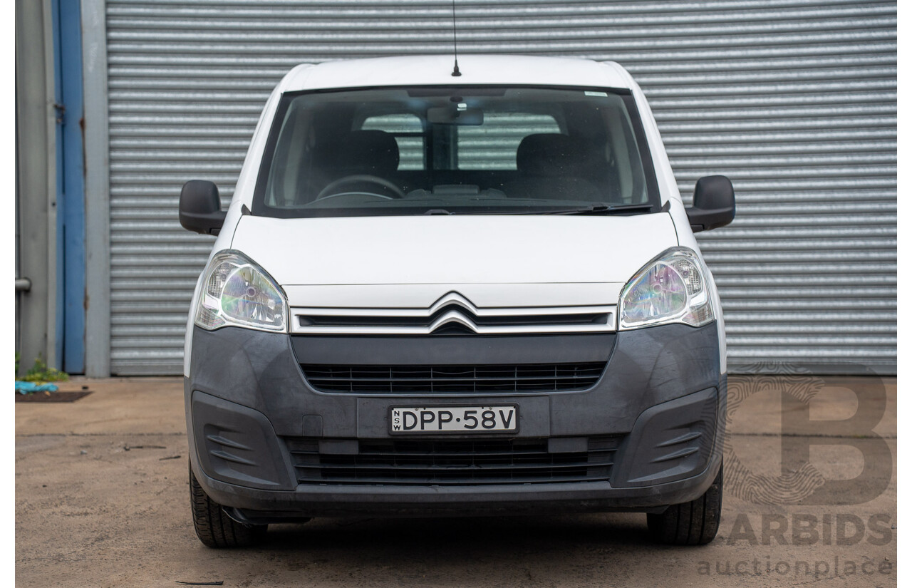 08/2017 Citroen Berlingo L1 (FWD) B9C MY17 Van Blanc Banquise White 1.6L