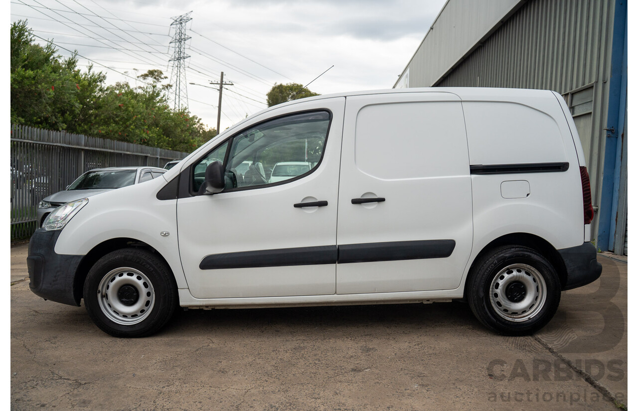 08/2017 Citroen Berlingo L1 (FWD) B9C MY17 Van Blanc Banquise White 1.6L