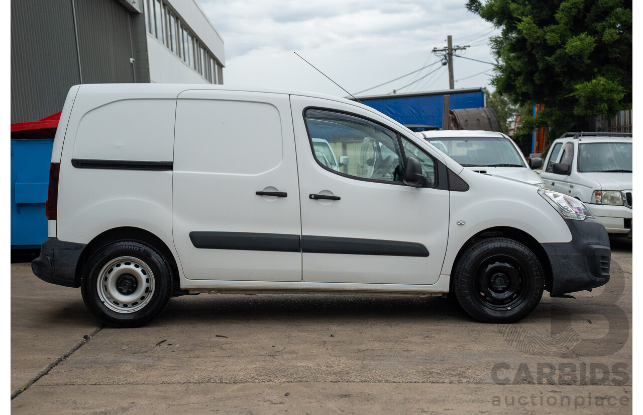 08/2017 Citroen Berlingo L1 (FWD) B9C MY17 Van Blanc Banquise White 1.6L