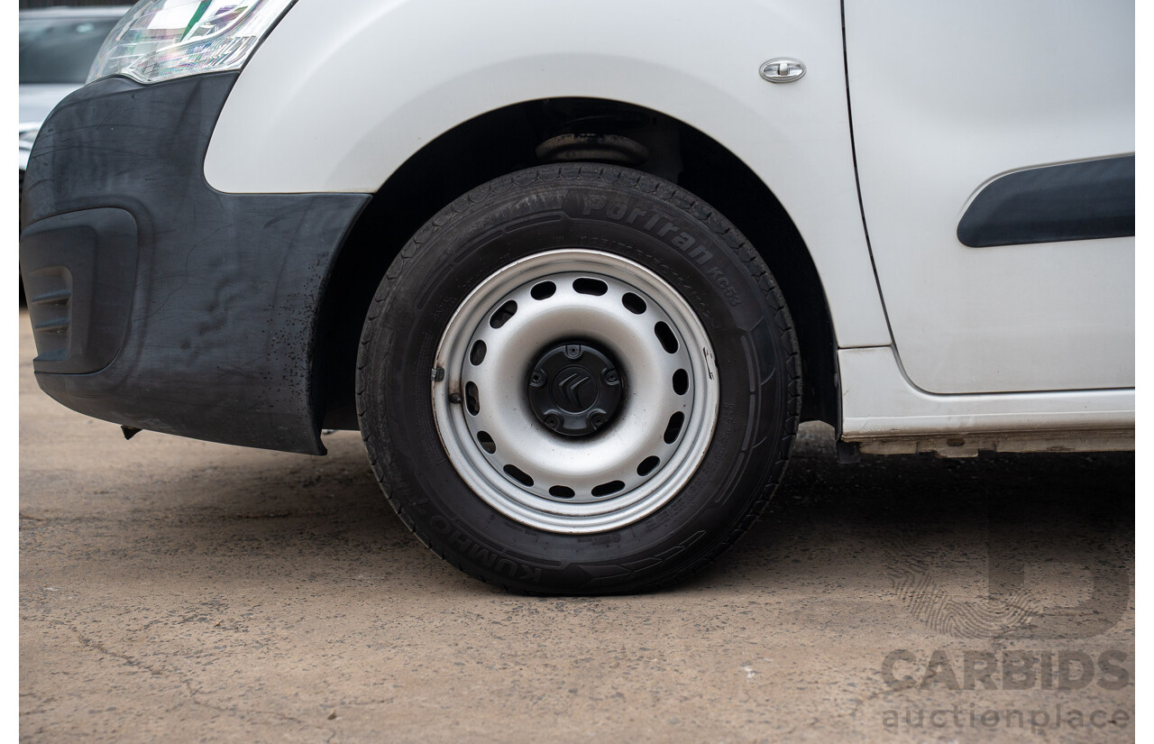 08/2017 Citroen Berlingo L1 (FWD) B9C MY17 Van Blanc Banquise White 1.6L