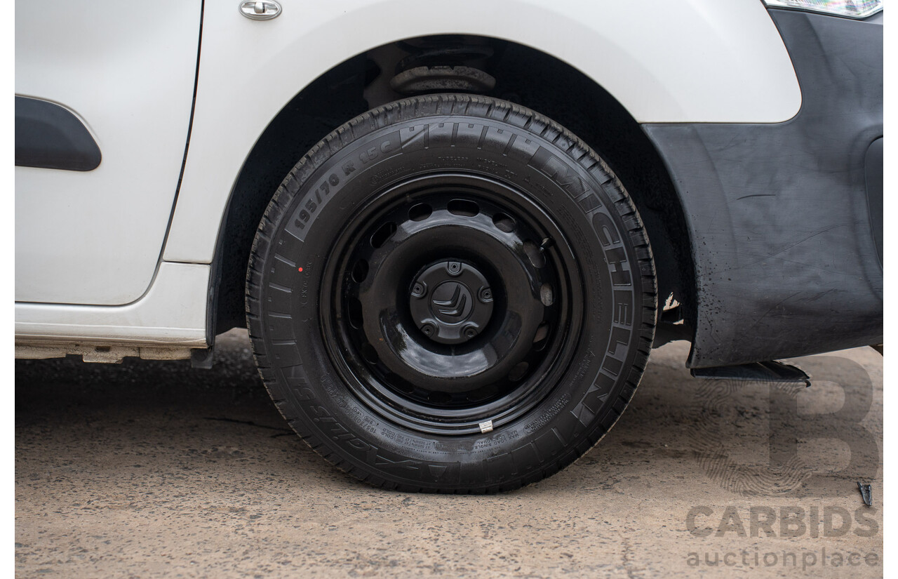 08/2017 Citroen Berlingo L1 (FWD) B9C MY17 Van Blanc Banquise White 1.6L