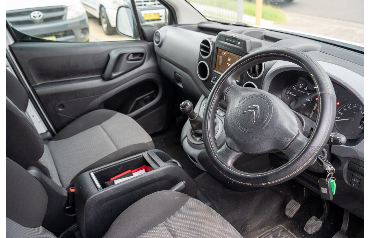 08/2017 Citroen Berlingo L1 (FWD) B9C MY17 Van Blanc Banquise White 1.6L