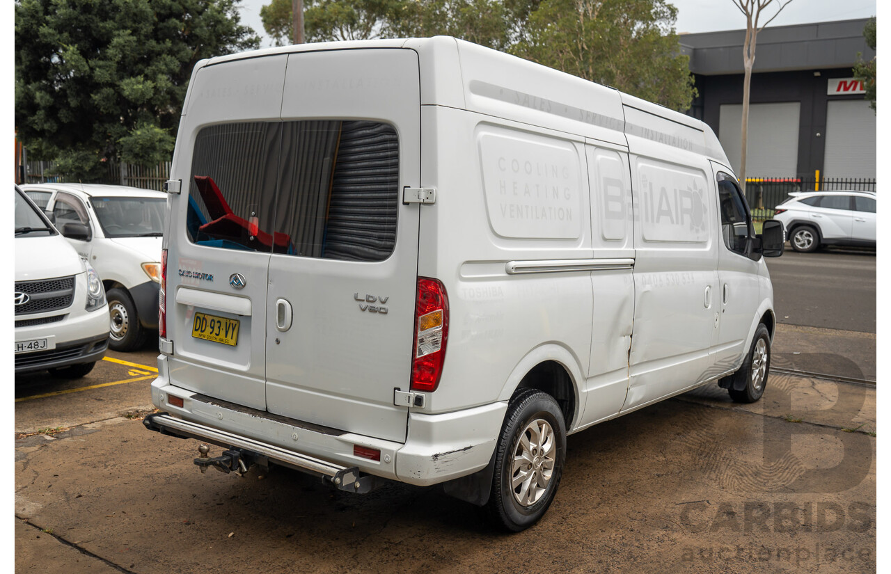 09/2019 LDV V80 LWB MID (FWD) K1 MY19 4d Van White 2.5L