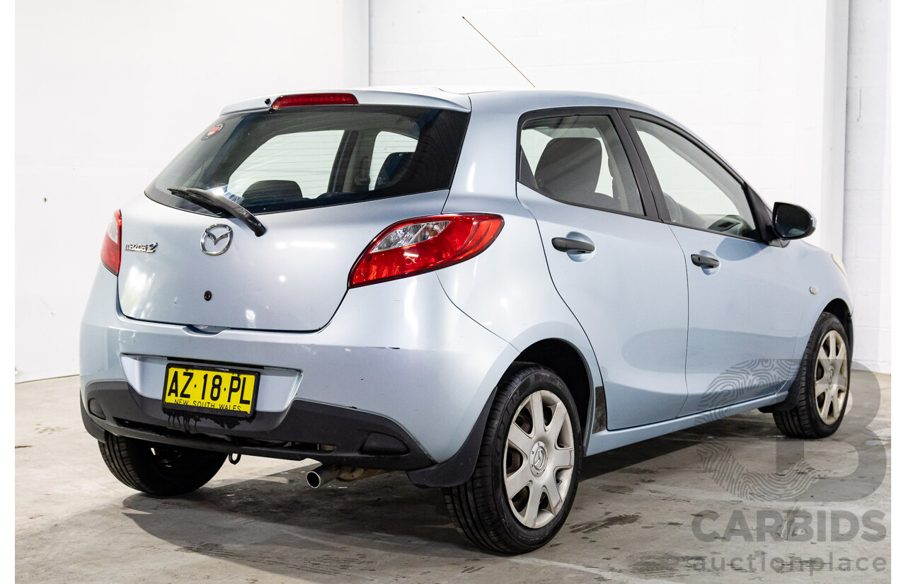 11/2008 Mazda Mazda2 Neo DE 5d Hatchback Icy Blue Metallic 1.5L