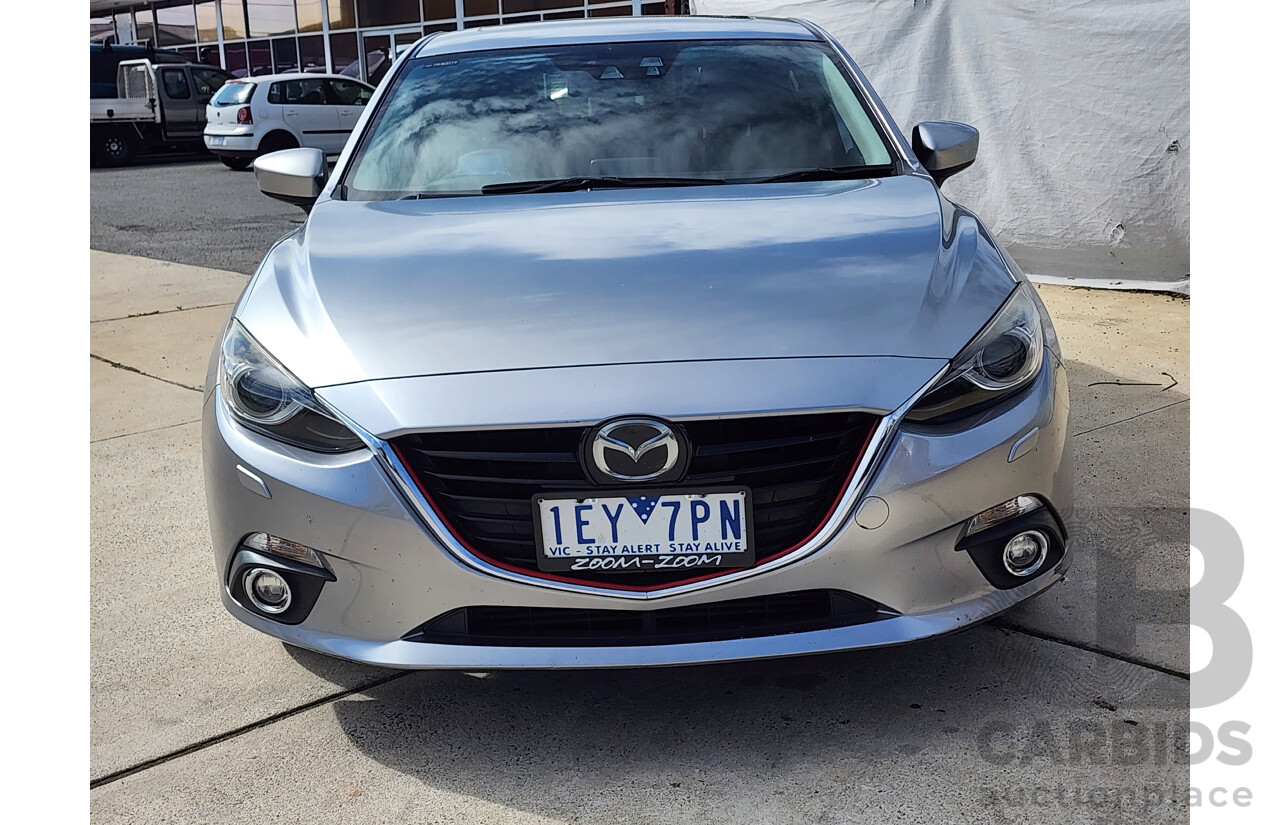 9/2014 Mazda Mazda3 XD Astina BM 5d Hatchback Silver 2.2L Turbo Diesel