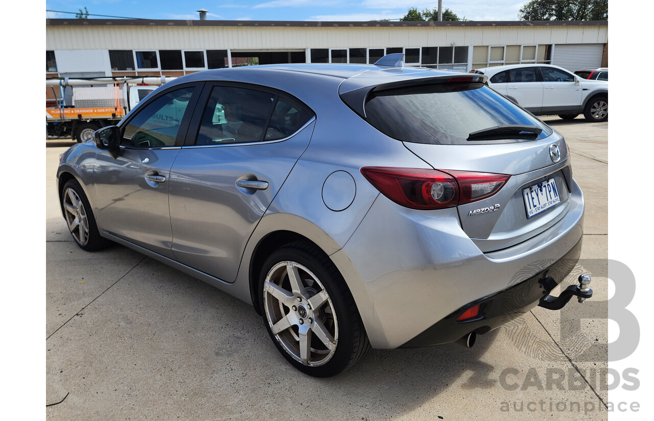 9/2014 Mazda Mazda3 XD Astina BM 5d Hatchback Silver 2.2L Turbo Diesel