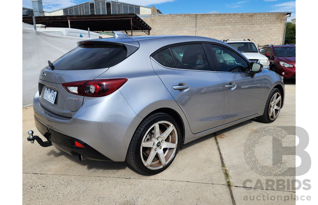 9/2014 Mazda Mazda3 XD Astina BM 5d Hatchback Silver 2.2L Turbo Diesel