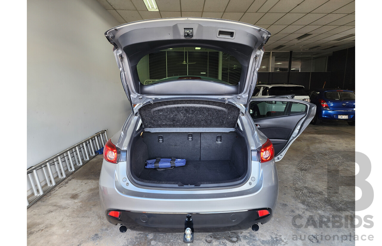 9/2014 Mazda Mazda3 XD Astina BM 5d Hatchback Silver 2.2L Turbo Diesel