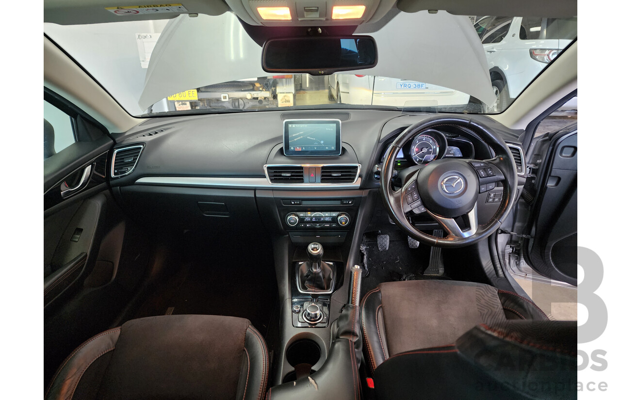 9/2014 Mazda Mazda3 XD Astina BM 5d Hatchback Silver 2.2L Turbo Diesel