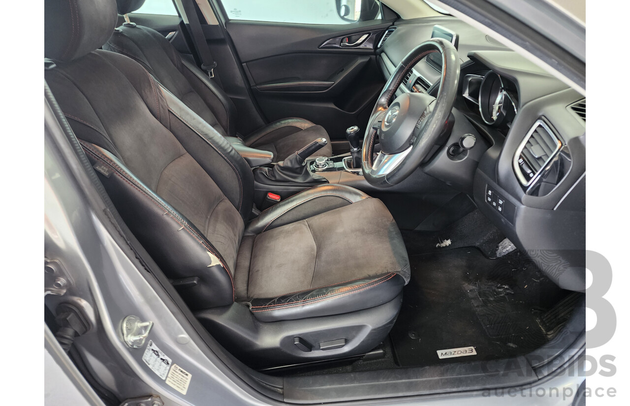 9/2014 Mazda Mazda3 XD Astina BM 5d Hatchback Silver 2.2L Turbo Diesel