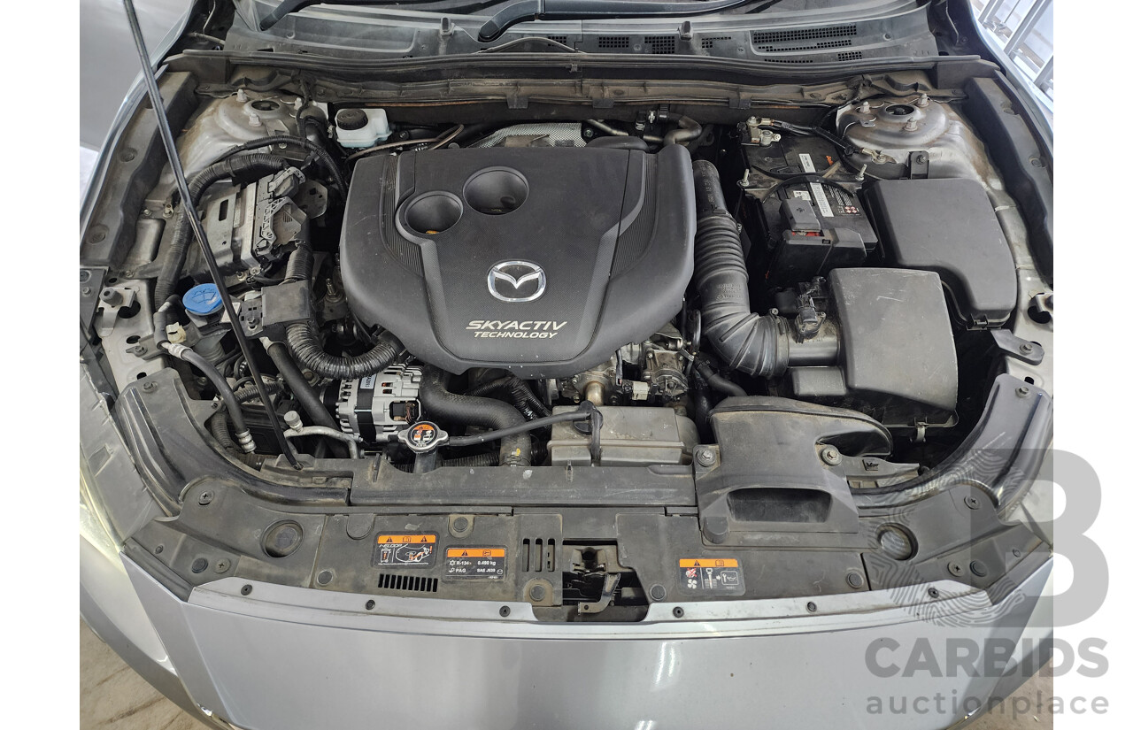9/2014 Mazda Mazda3 XD Astina BM 5d Hatchback Silver 2.2L Turbo Diesel