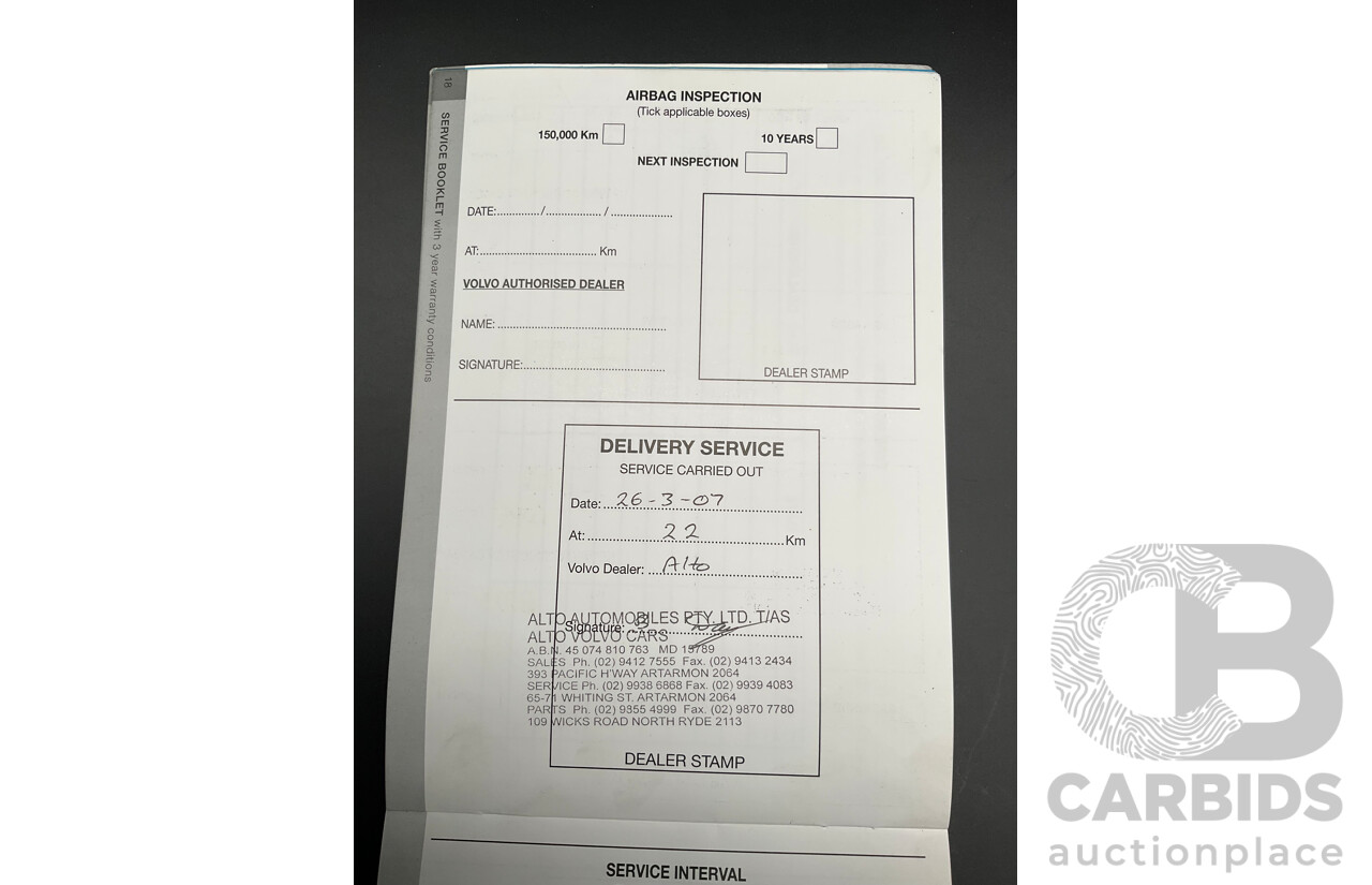 3/2007 Volvo XC70 SE MY06 4d Wagon Electric Silver Metallic Turbo 2.5L