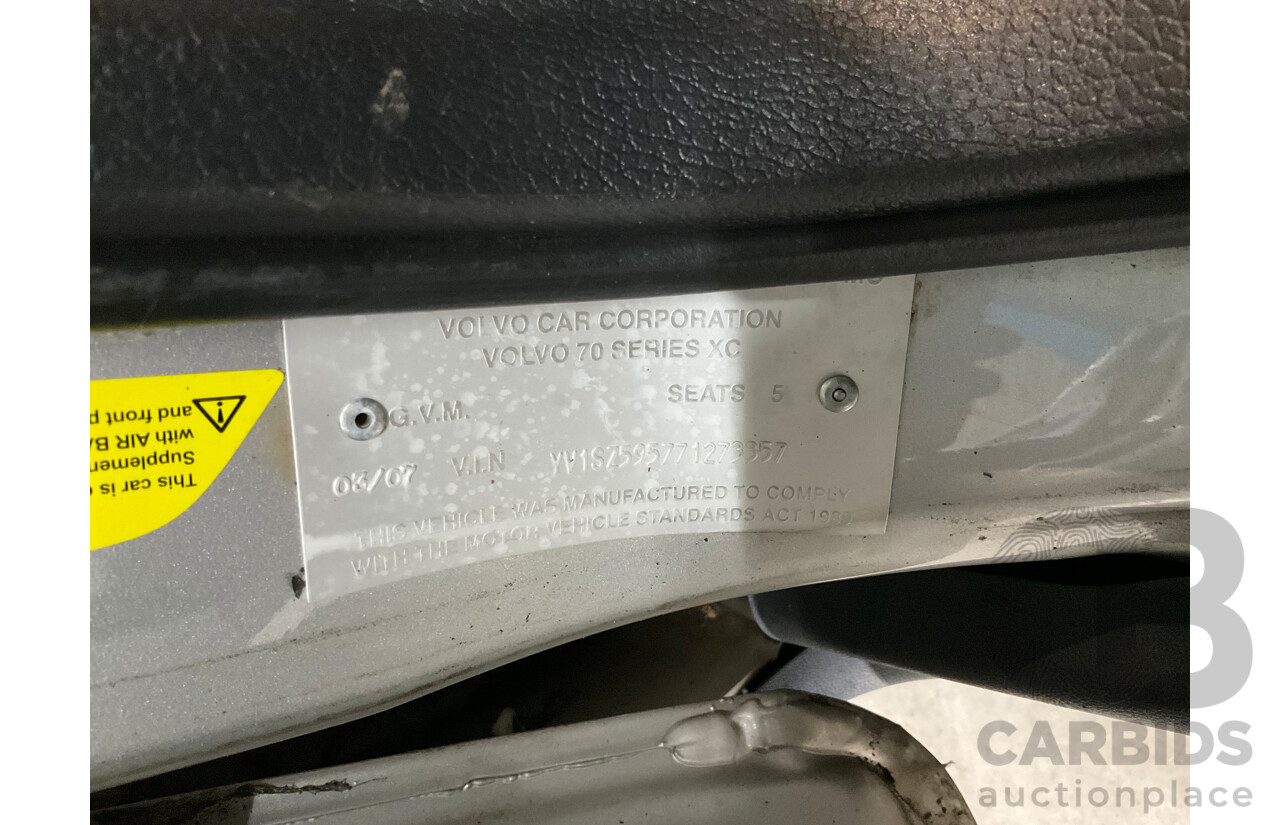 3/2007 Volvo XC70 SE MY06 4d Wagon Electric Silver Metallic Turbo 2.5L