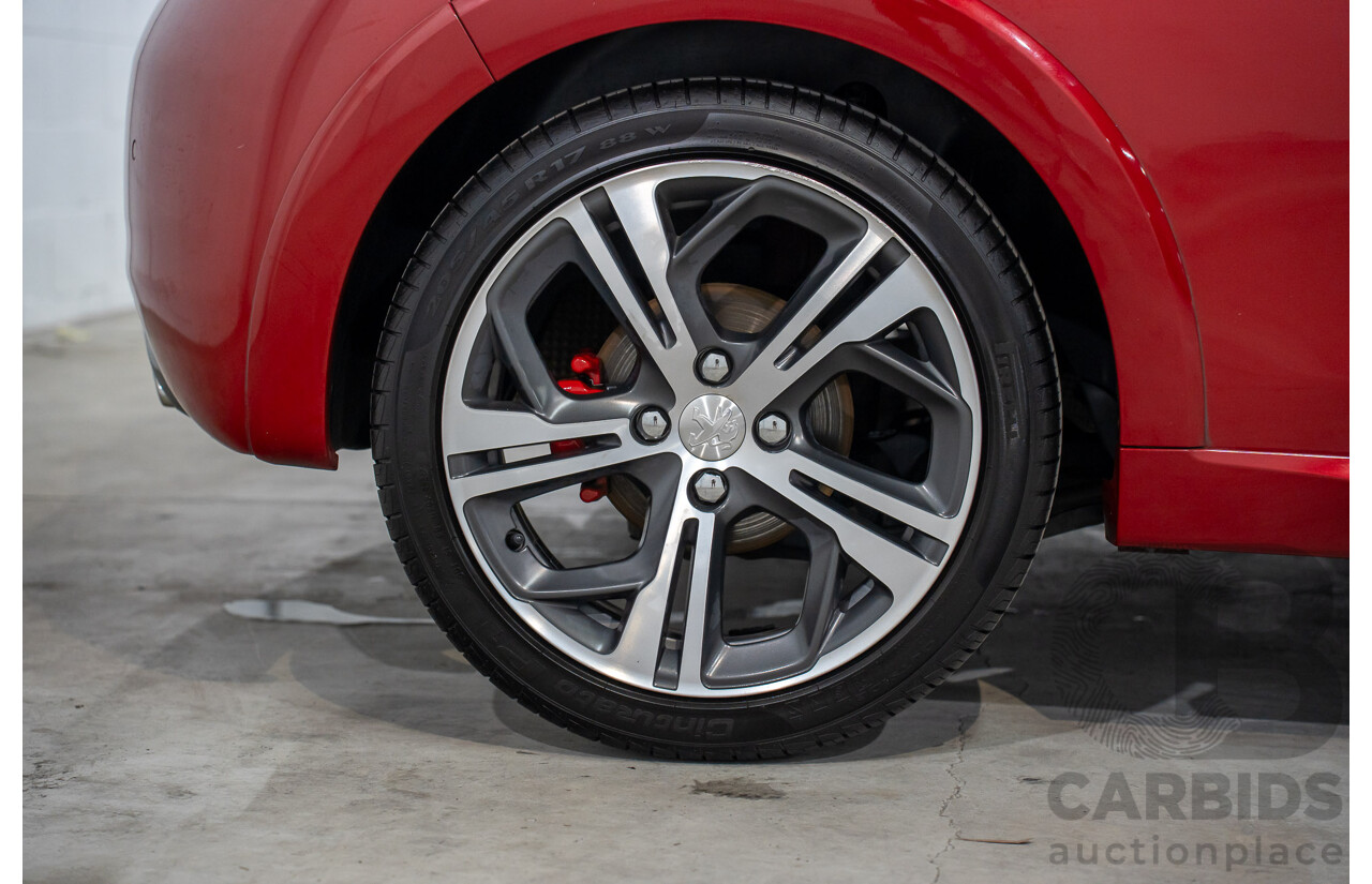 01/2017 Peugeot 208 GTi (FWD) 3d Hatchback Ruby Red Metallic Turbo 1.6L